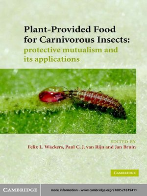 cover image of Plant-Provided Food for Carnivorous Insects